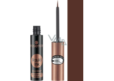 Essence Liquid Ink Eyeliner Waterproof Brown wodoodporne tusze do oczu 02 Ash Brown 3 ml