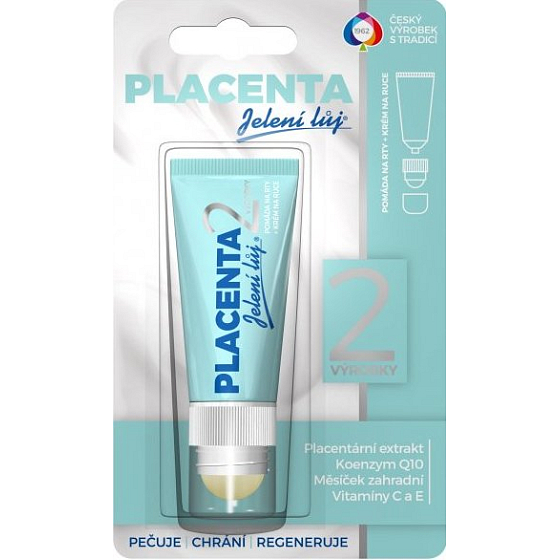 Regina Placenta 2w1 jelenie łój do ust i rąk tuba 20 ml