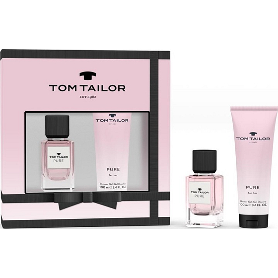 Tom Tailor Pure for Her toaletní voda pro ženy 30 ml + sprchový gel 100 ml, dárková sada pro ženy