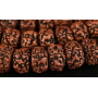 Rudraksha stara tybetańska koralka, brązowa olejowana - Nepal 15-17 mm