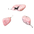 Rhodonite Troml przypinka naturalny kamień, 2,2-3 cm, 1 sztuka, kamień przebaczenia