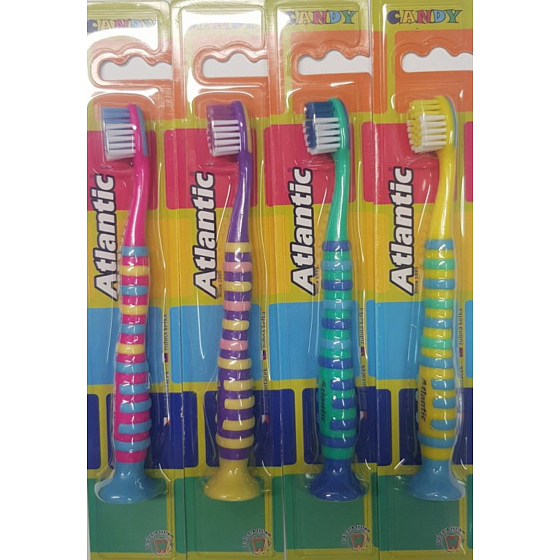 Atlantic Candy miękka szczoteczka do zębów dla dzieci 1 szt różne kolory