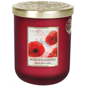 Heart & Home Rozkwitająca łąka sojowa świeca zapachowa duża paląca się aż 75 godzin 320 g