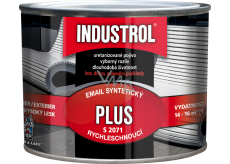 INDUSTROL Plus vrchní barva na kov i dřevo S2071, 1000 bílá, 375 ml