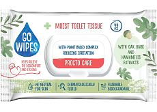 Go Wipes Procto Care chusteczki nawilżane, 44 szt.