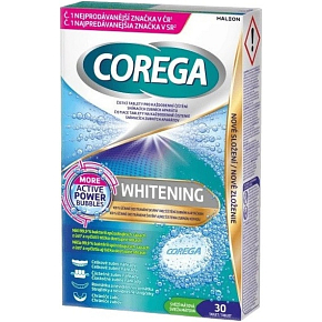 Corega Whitening tabletki czyszczące 30 sztuk