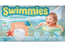 Swimmies pieluszki do wody 12-17 kg, 10 szt.