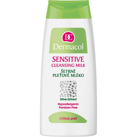 Dermacol Sensitive Cleansing Milk šetrné pleťové mléko 200 ml