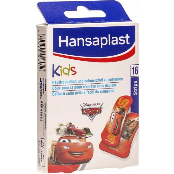 Hansaplast Disney Cars náplasti s dětským motivem 16 kusů