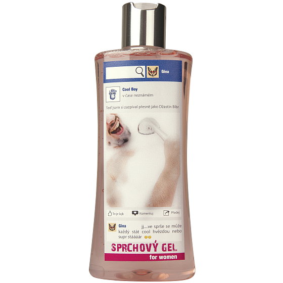 Bohemia Gifts Facebook Šípky a Růže sprchový gel pro ženu 250 ml