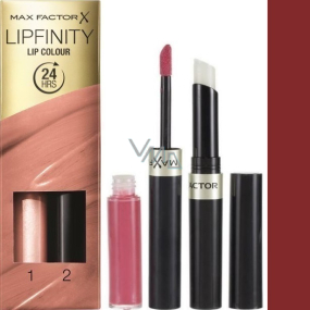 Max Factor Lipfinity Lip Colour rtěnka a lesk 110 Passionate 2,3 ml a 1,9 g Max Factor Lipfinity Lip Colour rtěnka a lesk 110 Passionate 2,3 ml a 1,9 g