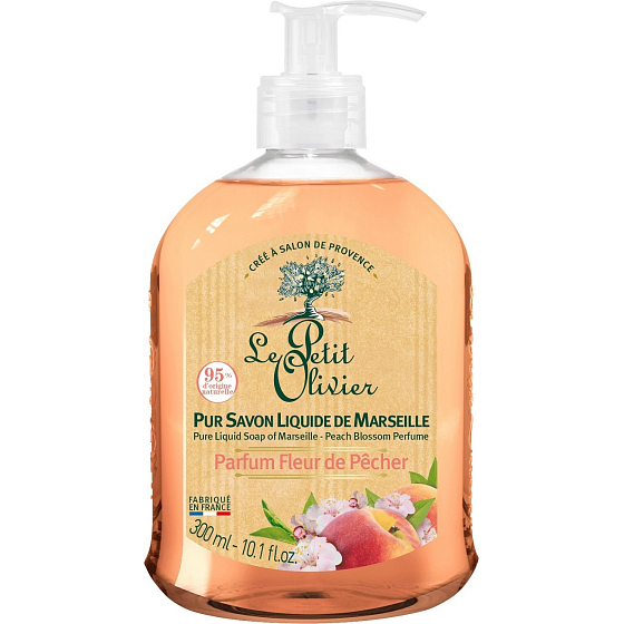 Le Petit Olivier Broskvový květ tekuté mýdlo dávkovač 300 ml