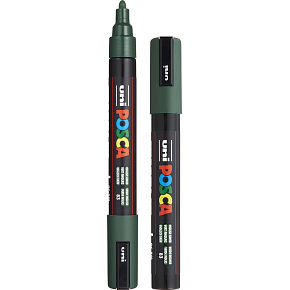 Posca Uniwersalny akrylowy pisak 1,8 - 2,5 mm Zielony Angielski PC-5M