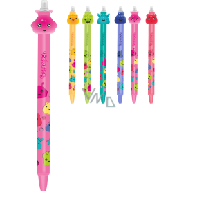 Colorino Gumowalne Pióro Jelly Heads Różowe, Niebieski Wkład 0,5 mm