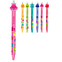 Colorino Gumowalne Pióro Jelly Heads Różowe, Niebieski Wkład 0,5 mm