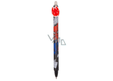 Colorino Gumowalne pióro Spiderman czerwony pająk, niebieski wkład 0,5 mm