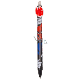 Colorino Gumowalne pióro Spiderman czerwony pająk, niebieski wkład 0,5 mm
