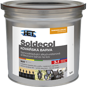 Het Soldecol kovářská barva na kov samozákladující, 2,5 l