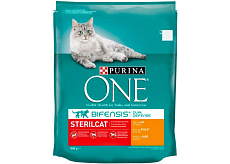 Purina One Sterilcat granulki dla kotów z kurczakiem i pszenicą, 800 g