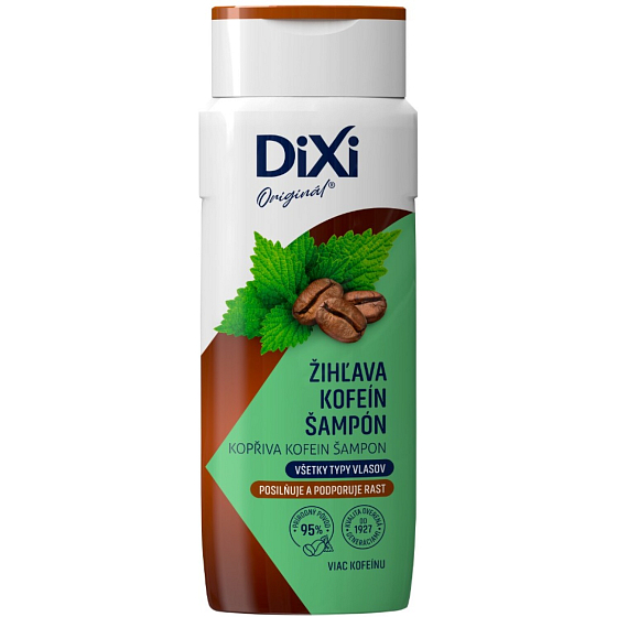 Dixi szampon pokrzywowo-kofeinowy przeciw wypadaniu włosów, 400 ml