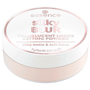 Essence sypký fixační pudr silky BLUR 10 TRANSLUCENT, 9 g