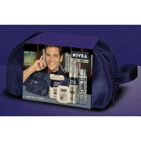 Nivea Men Silver gel na holení + balzám po holení + antiperspirant sprej kosmetická sada Nivea Men Silver gel na holení + balzám po holení + antiperspirant sprej kosmetická sada