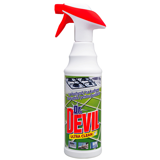 Dr. Devil Ultra Clean tekutý prostředek na čištění kuchyní 500 ml rozprašovač