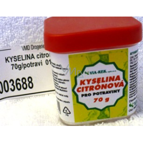 Via-Rek Kyselina citrónová do potravin osvědčený přípravek pro domácnost 70 g Via-Rek Kyselina citrónová do potravin osvědčený přípravek pro domácnost 70 g