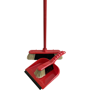 Spokar zestaw do sprzątania EKO, miotła z kijem 120 cm + zmiotka z łopatką