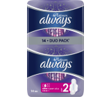 Always Platinum Ultra Super Plus Duo wkładki higieniczne z skrzydełkami 14 sztuk