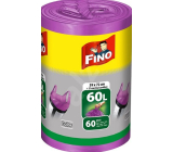 Fino Color Worki na śmieci z uchwytami fioletowy, 13 µ, 60 litrów 59 x 72 cm, 60 sztuk