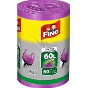 Fino Color Worki na śmieci z uchwytami fioletowy, 13 µ, 60 litrów 59 x 72 cm, 60 sztuk
