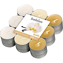 Bolsius Aromatic Vanilla - Vanilka vonné čajové svíčky 18 kusů, doba hoření 4 hodiny