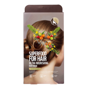 Farmskin Superfood For Hair Oliva textilní maska na vlasy 3 kusy Farmskin Superfood For Hair Oliva textilní maska na vlasy 3 kusy