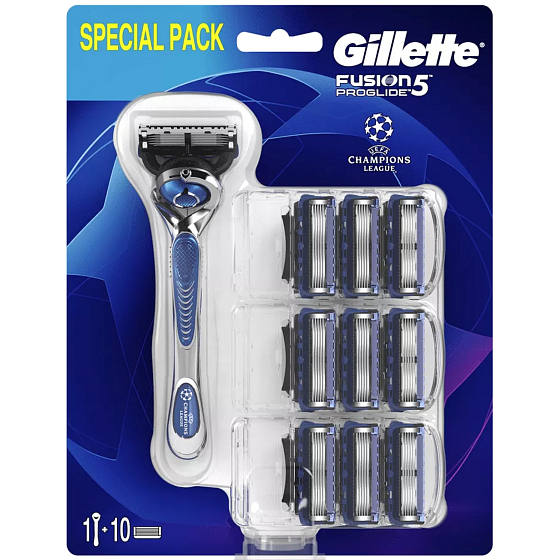 Gillette Fusion 5 ProGlide Flexball holicí stojek + náhradní hlavice 10 kusů, pro muže