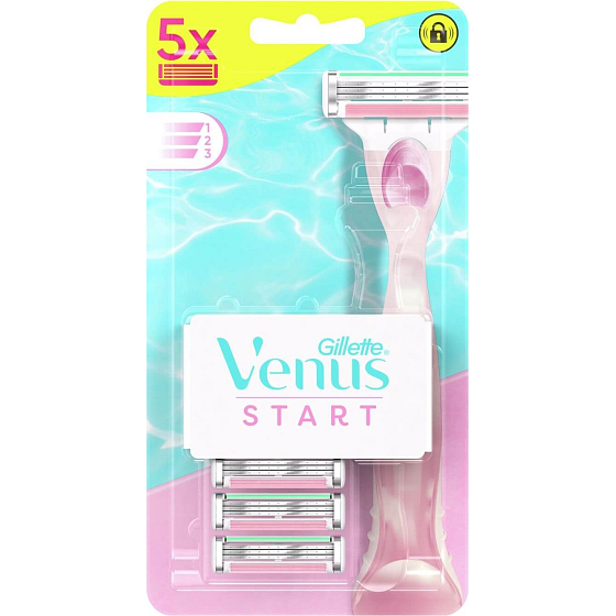 Gillette Venus Start wymienne ostrza 5 sztuk, dla kobiet