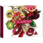 Clarins Super Restorative krem na dzień dla wszystkich typów skóry 50 ml + krem na noc dla wszystkich typów skóry 50 ml + aktywne serum do wygładzania konturów twarzy 10 ml + kosmetyczka, zestaw kosmetyków dla kobiet