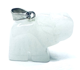 Kryształ Słonia naturalny kamień, ręcznie szlifowana figurka 1,8 x 2,5 x 8 mm, najdoskonalszy uzdrowiciel
