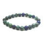 Bransoletka z azurytu elastyczna, kamień naturalny, koralik 8 mm / 16 - 17 cm