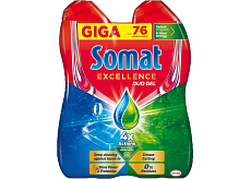 Somat Excellence Duo żel do zmywarki, 2× 684 ml, 76 dawek