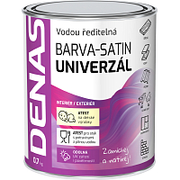DENAS UNIWERSAL-SATIN farba wykończeniowa do drewna, metalu i betonu, 0100 biała, 0,7 kg