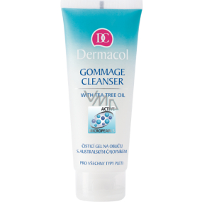 Dermacol Gommage Cleanser żel do twarzy z australijskim drzewem herbacianym 100 ml