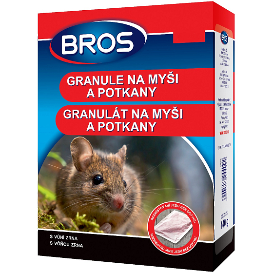 Bros Granule na myši a potkany 10 x 25 g