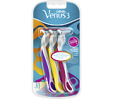 Gillette Venus 3 damskie jednorazowe maszynki do golenia z nawilżającą taśmą, 3 szt.