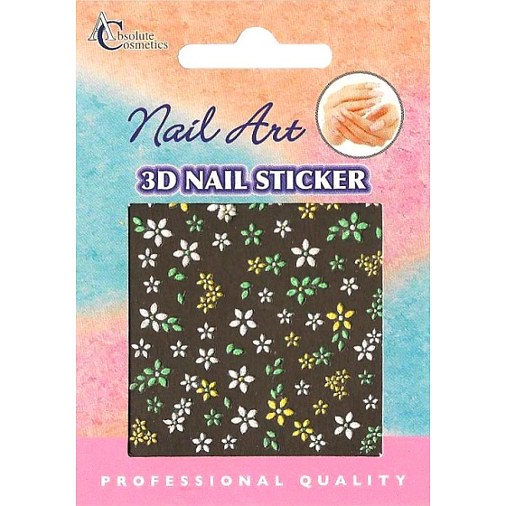 Nail Stickers 3D nálepky na nehty 10100 3D10 1 aršík
