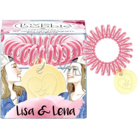 Invisibobble Original Lisa & Lena oryginalna gumka do włosów czarna z ciemnoróżowym paskiem 1 sztuka Invisibobble Original Lisa & Lena oryginalna gumka do włosów czarna z ciemnoróżowym paskiem 1 sztuka