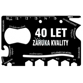 Albi Multinářadí do peněženky 40 Let záruka kvality 8,5 cm x 5,3 cm x 0,2 cm Albi Multinářadí do peněženky 40 Let záruka kvality 8,5 cm x 5,3 cm x 0,2 cm