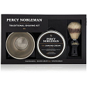 Percy Nobleman Krém na holení 100 g + štětka na holení + miska na holení, kosmetická sada na holení pro muže