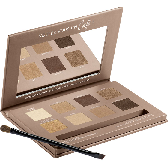 Bourjois Rue du Café 4in1 paletka na oči 02 Chocolat Nude Edition 7,68 g