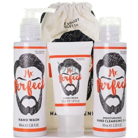 Somerset Toiletry Pan Dokonalý tekuté mýdlo dávkovač 100 ml + dezinfekční gel 100 ml + krém na ruce 50 ml, kosmetická sada pro muže